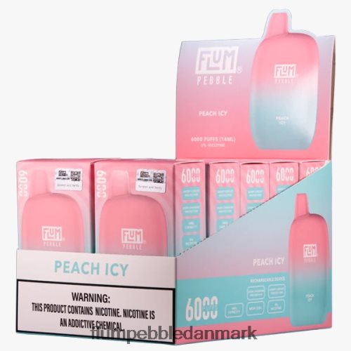 FLUM PEBBLES 6000 pust 10 pakker fersken iskolde H2LZ6X61 Flum Pebbles Danmark