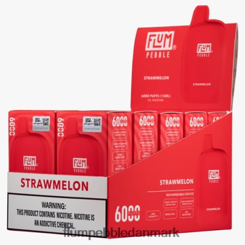 FLUM PEBBLES 6000 pust 10 pakker stråmelon H2LZ6X77 Flum Pebbles Bulk