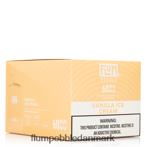 FLUM PEBBLES 6000 pust 10 pakker vanilje is H2LZ6X85 Flum Pebbles Near Me