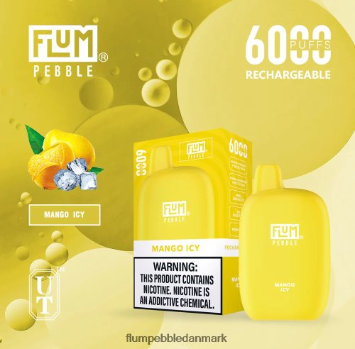 FLUM PEBBLES 6000 pust mango iskolde H2LZ6X53 Flum Pebbles Vape Danmark