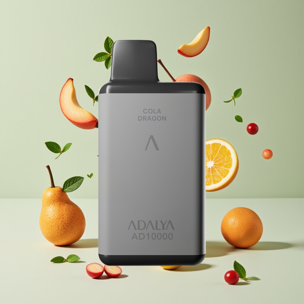 Adalya AD 10000 Puffs Engangs Damp Dansk Engros – Rumgrå, 14 ml, 2% Nikotin, USB-C, 650 mAh