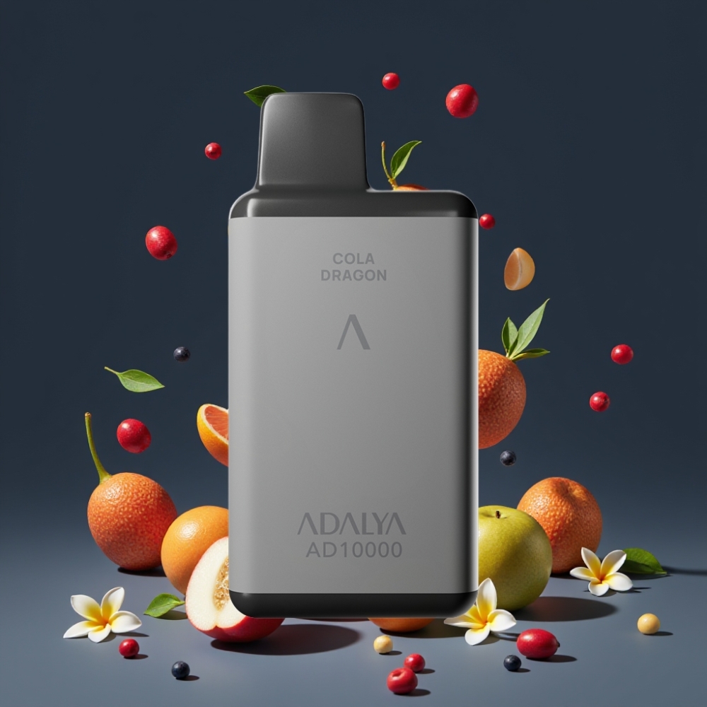 Adalya AD 10000 Puffs Engangs Vape Dansk Engros – Rumgrå, 14 ml, 2% Nikotin, Opladningsbar USB-C