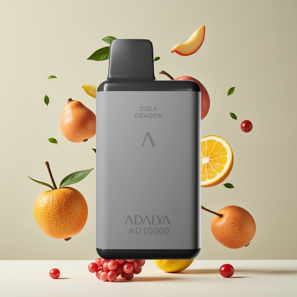 Adalya AD 10000 Puffs Engangs Vape Dansk Engros – Rumgrå, 14 ml, 2% Nikotin, USB-C Hawaii