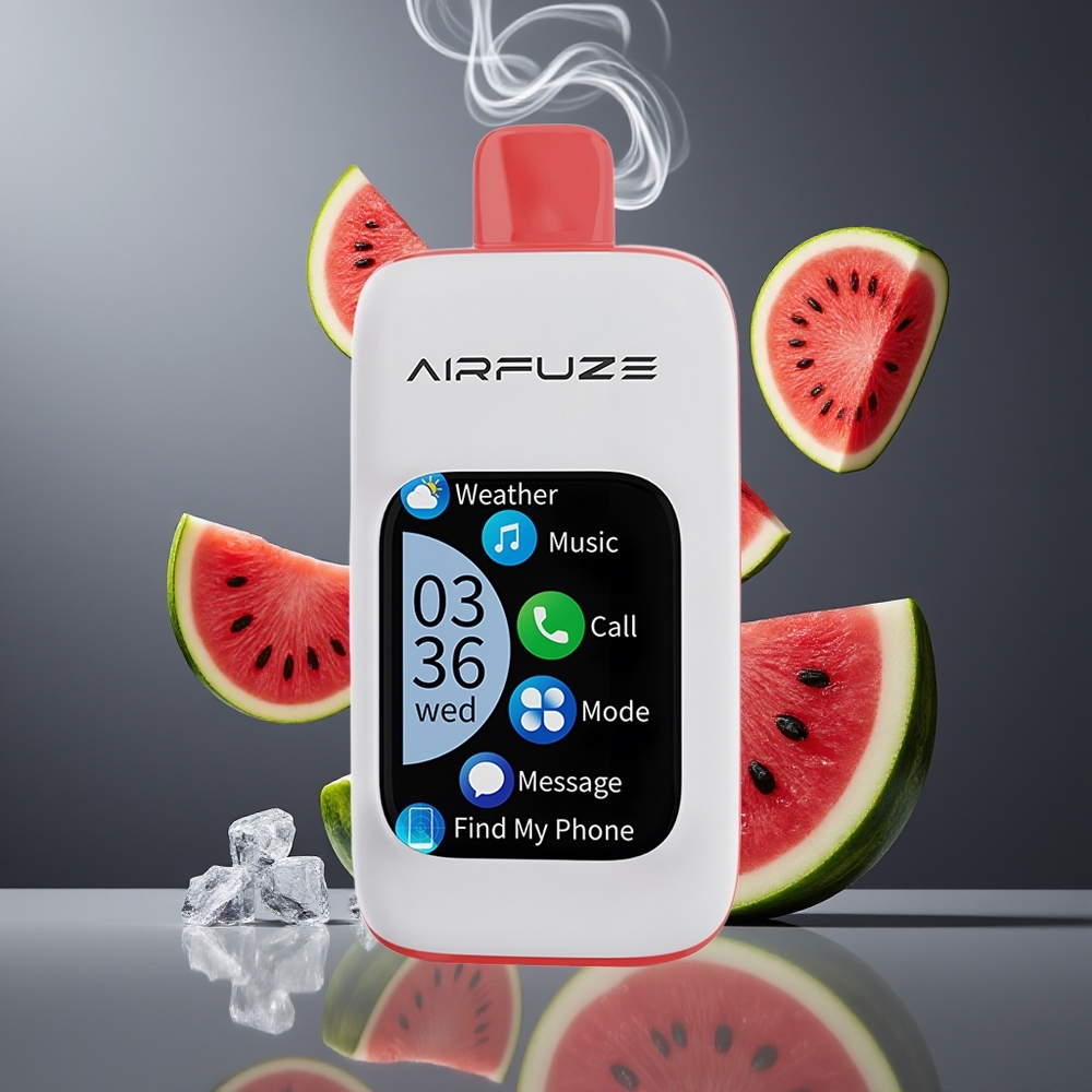 AirFuze Smart 30000 Puffs Dansk Engros Disposable Pod med Vandmelon Is, 5% Nikotin, 900mAh, Type-C
