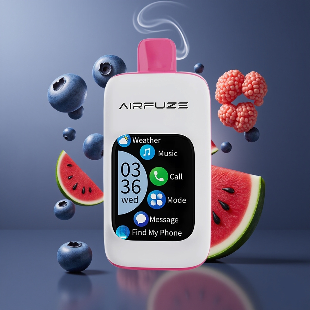 AirFuze Smart Pro 40000 Puffs Dansk Engros – 900mAh Genopladelig, 20ML, Blåbær Vandmelon