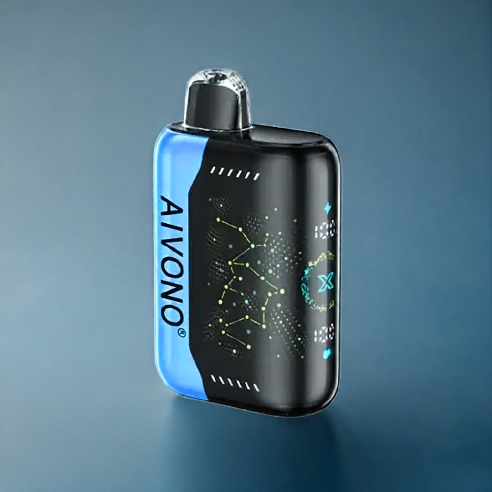 Aivono AIM BOOM 25000 Puffs Dansk engros med 0%-5% Nikotin, 28ml E-væske, Type-C opladning og Blå Rancher smag