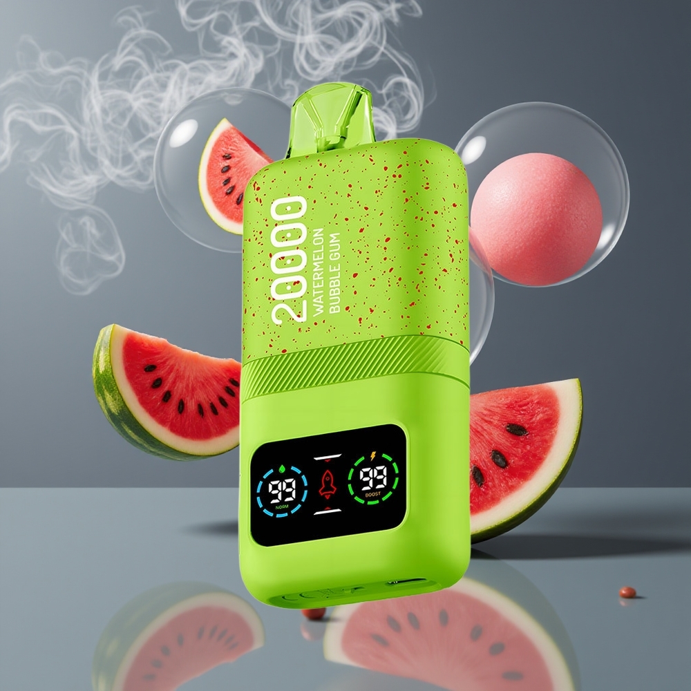 Aivono AIM MAGIC 20000 Puffs Dansk engros – 26ml E-liquid, 0-5% Nikotin, 600mAh Batteri, Type-C, Vandmelon Bubble Gum