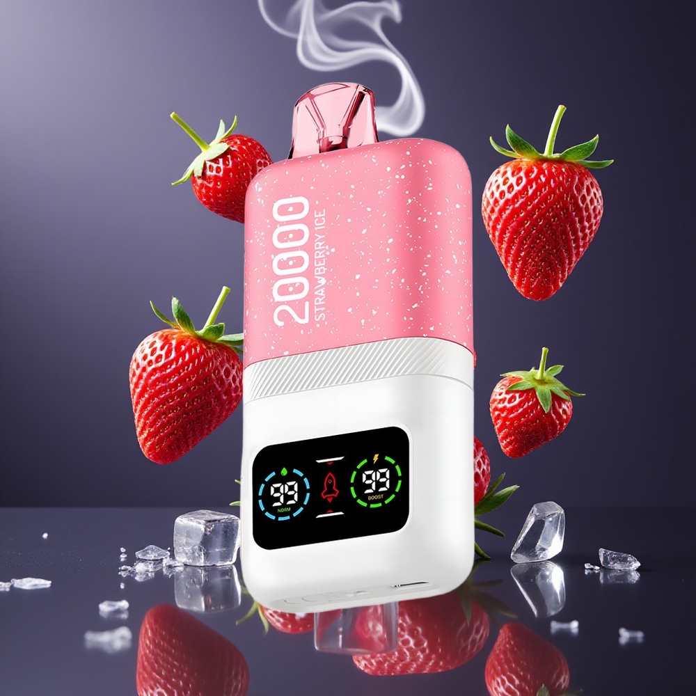 Aivono AIM MAGIC 20000 Puffs Dansk engros – 26ml E-liquid, Dual Mesh Coils, Jordbær Is (Strawberry Ice)