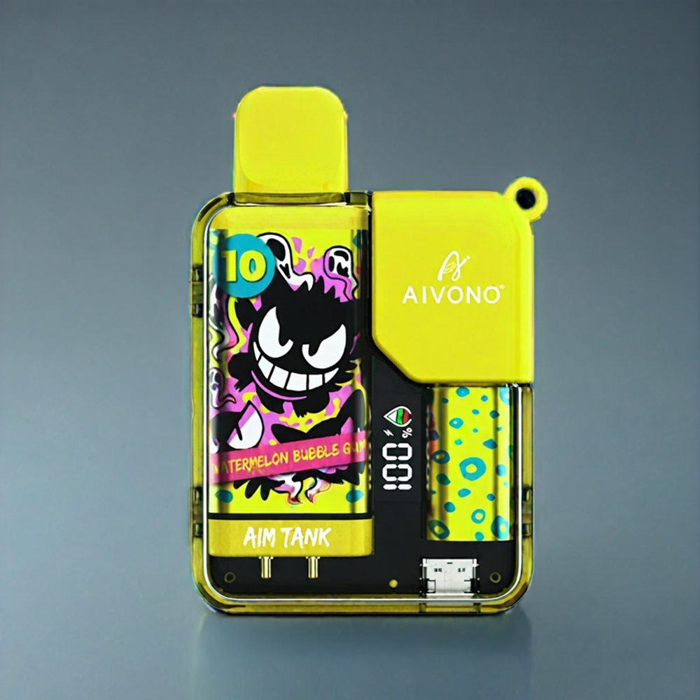 Aivono AIM-TANK 9500 Puffs Dansk engros med 18ml E-væske og Vandmelon Bubblemagumi