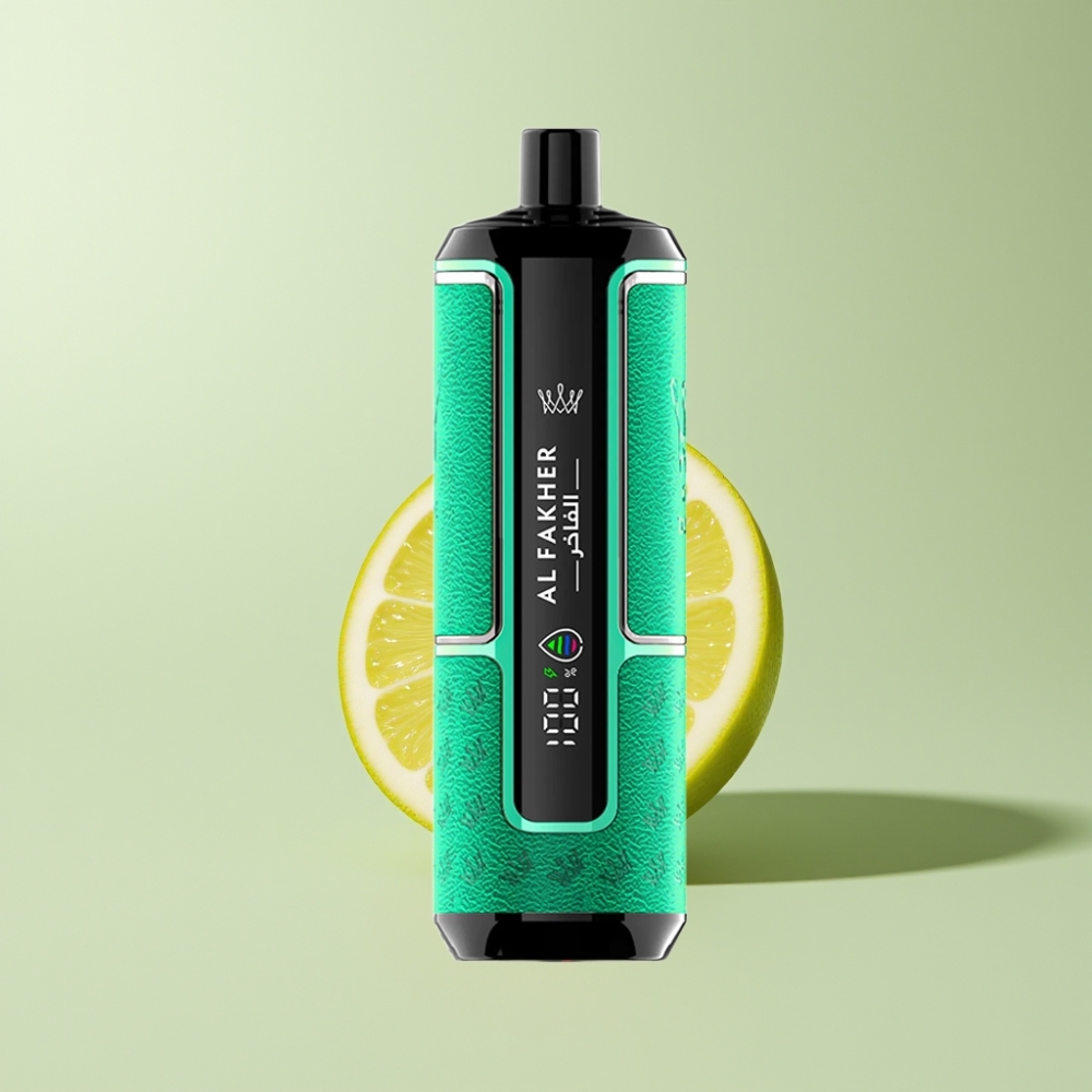 Al Fakher Crown Bar 15K Hypermax Dansk Engros Vape til Engangsbrug Kit Citron Lime