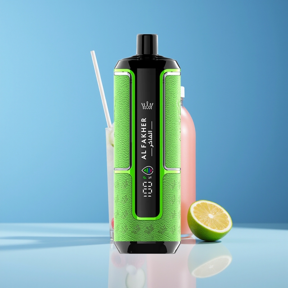 Al Fakher Crown Bar 15K Hypermax Engangs Vape Kit Dansk Engros - 22ml, 600mAh, Blå Hindbær Lemonade