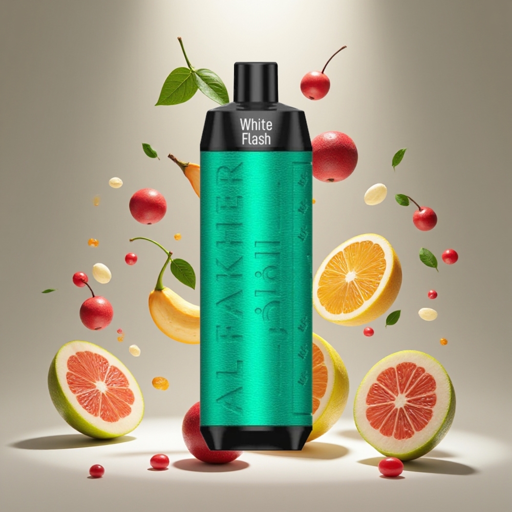 Al Fakher Crown Bar 8000 Crystal Engangs Vape Dansk Engros – 600mAh Batteri, 18ml E-væske, 5mg Nikotin, Hvid Blitz