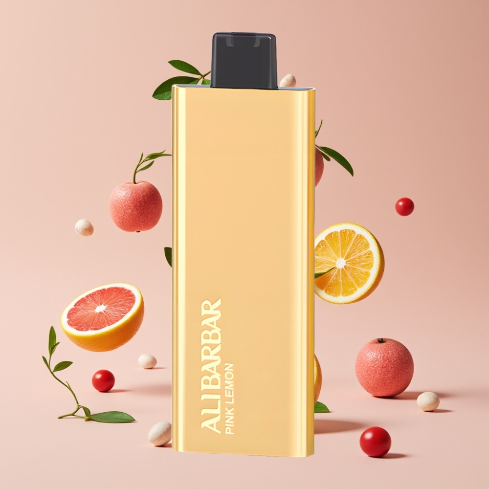 Alibarbar Pandora 7000 Puffs Engangs Vape Dansk Engros – Lyserød Citron (17 ml, 1.0 Ohm)