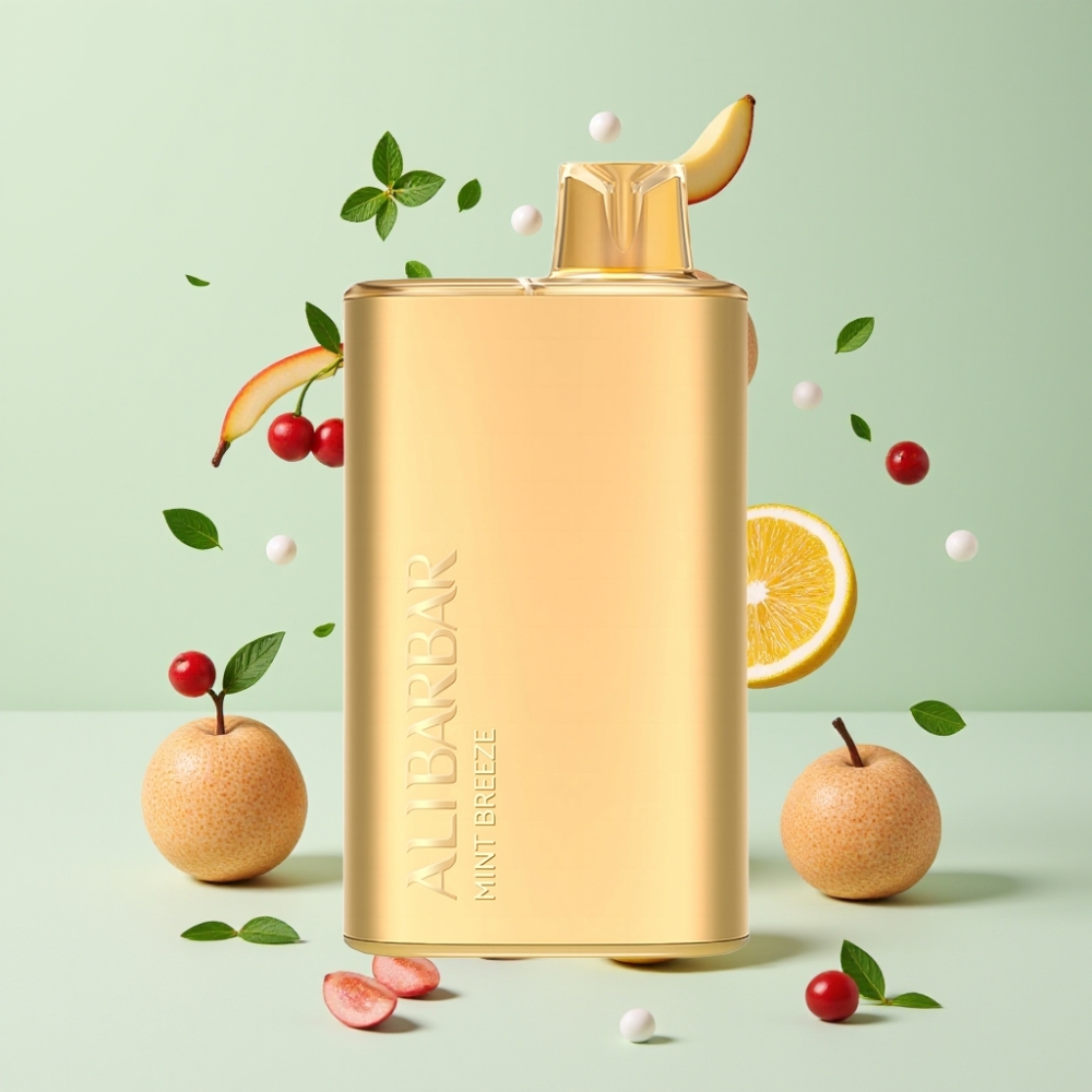 Alibarbar Rich 8000 Puffs Dansk Engros Vape til Engangsbrug Mint Breeze – 20ml, 2000 mAh, 1.1 Ohm