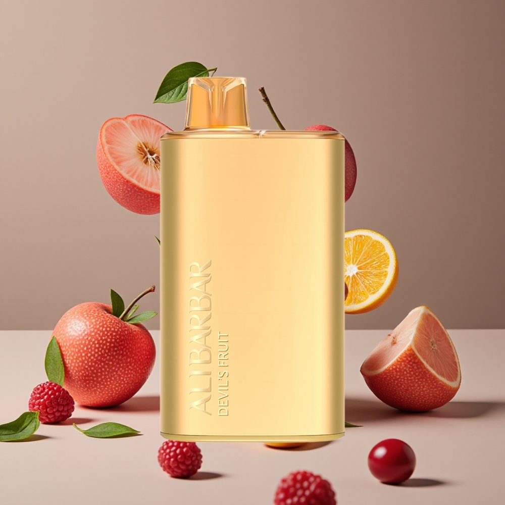 Alibarbar Rich 8000 Puffs Engangs Vape Dansk Engros – Djævlens Frugt, 20 ml, 2000 mAh, 1.1 Ohm