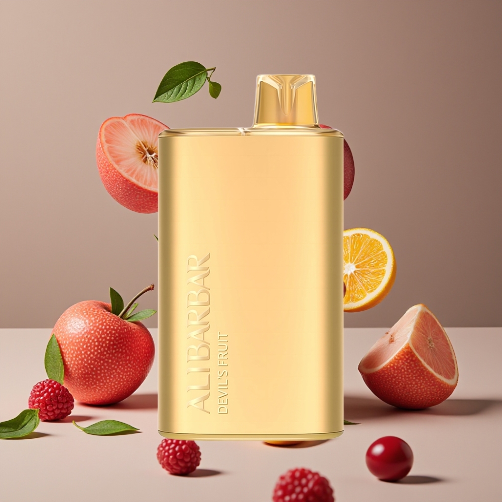 Alibarbar Rich 8000 Puffs Engangs Vape Dansk Engros – Djævlens Frugt, 20 ml, 2000 mAh, 1.1 Ohm