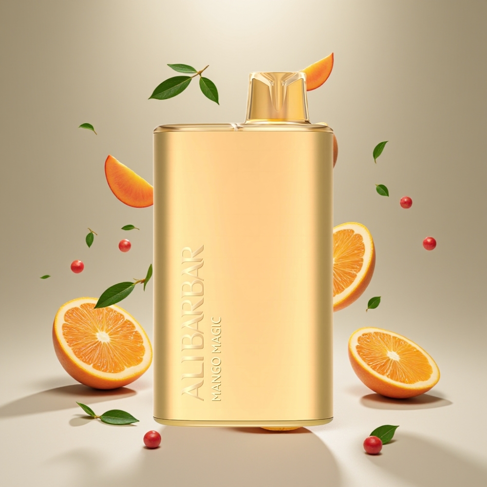 Alibarbar Rich 8000 Puffs Engangs Vape Dansk Engros - Mango Magi (20ml, 8000 Puffs, 2000 mAh)