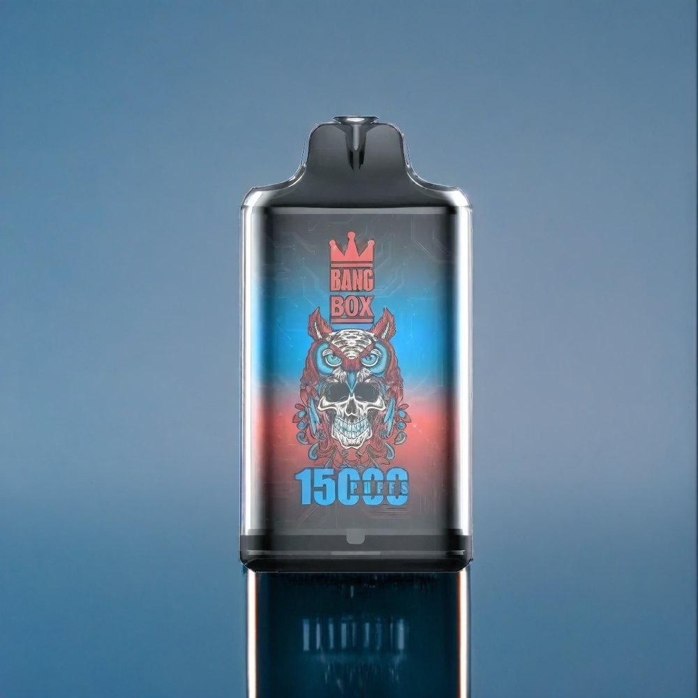 Bang Box 15000 Puffs Blå Hindbær Is Dansk engros - 23ml E-væske, 650mAh, Type-C