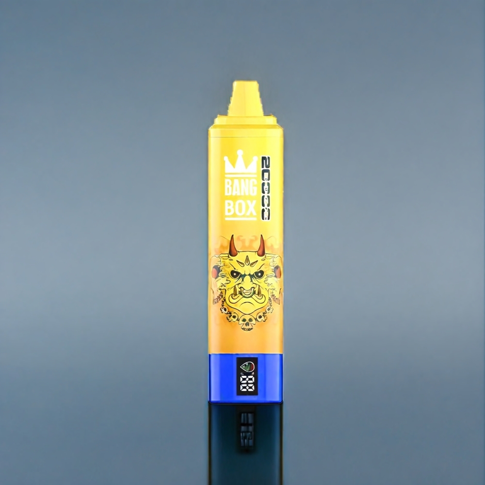 Bang Box 20000 Puffs Bananis Is Dansk engros med 35ml E-væske og 850mah Opladning