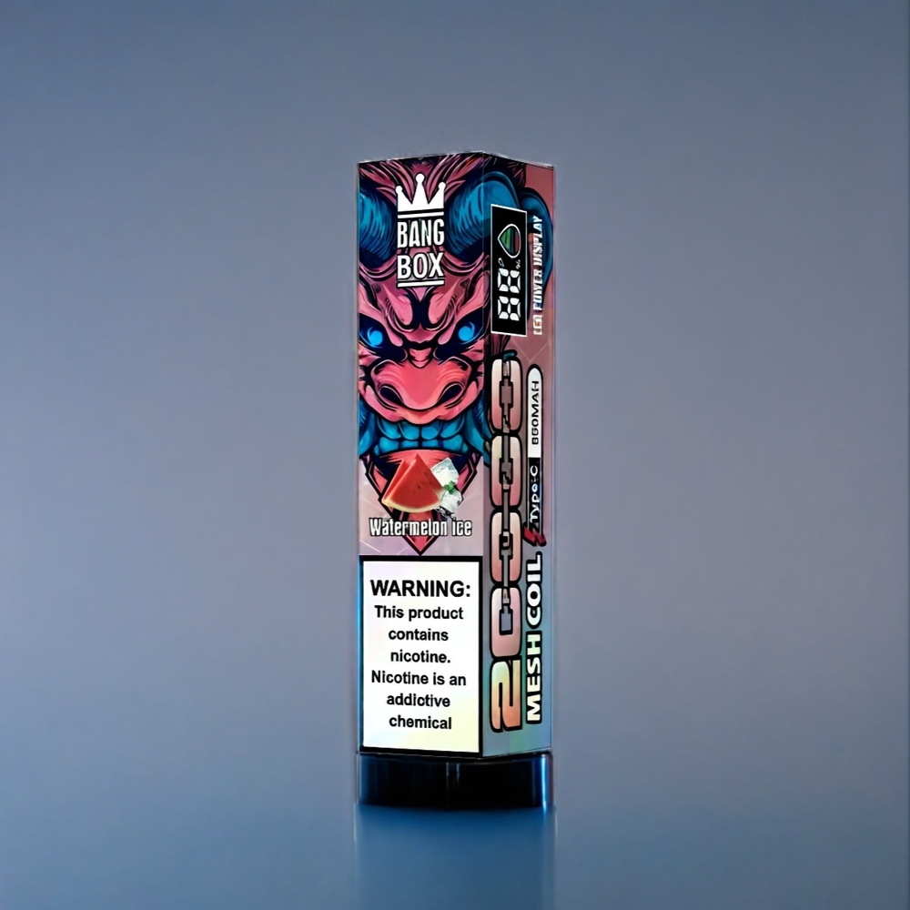Bang Box 20000 Puffs Dansk Engros med 35ml E-væske og Vandmelon Is