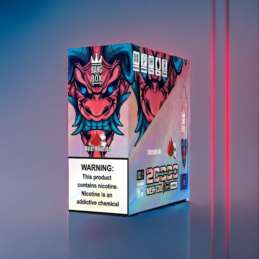 Bang Box 20000 Puffs Dansk Engros med 35ml E-væske og Vandmelon Is