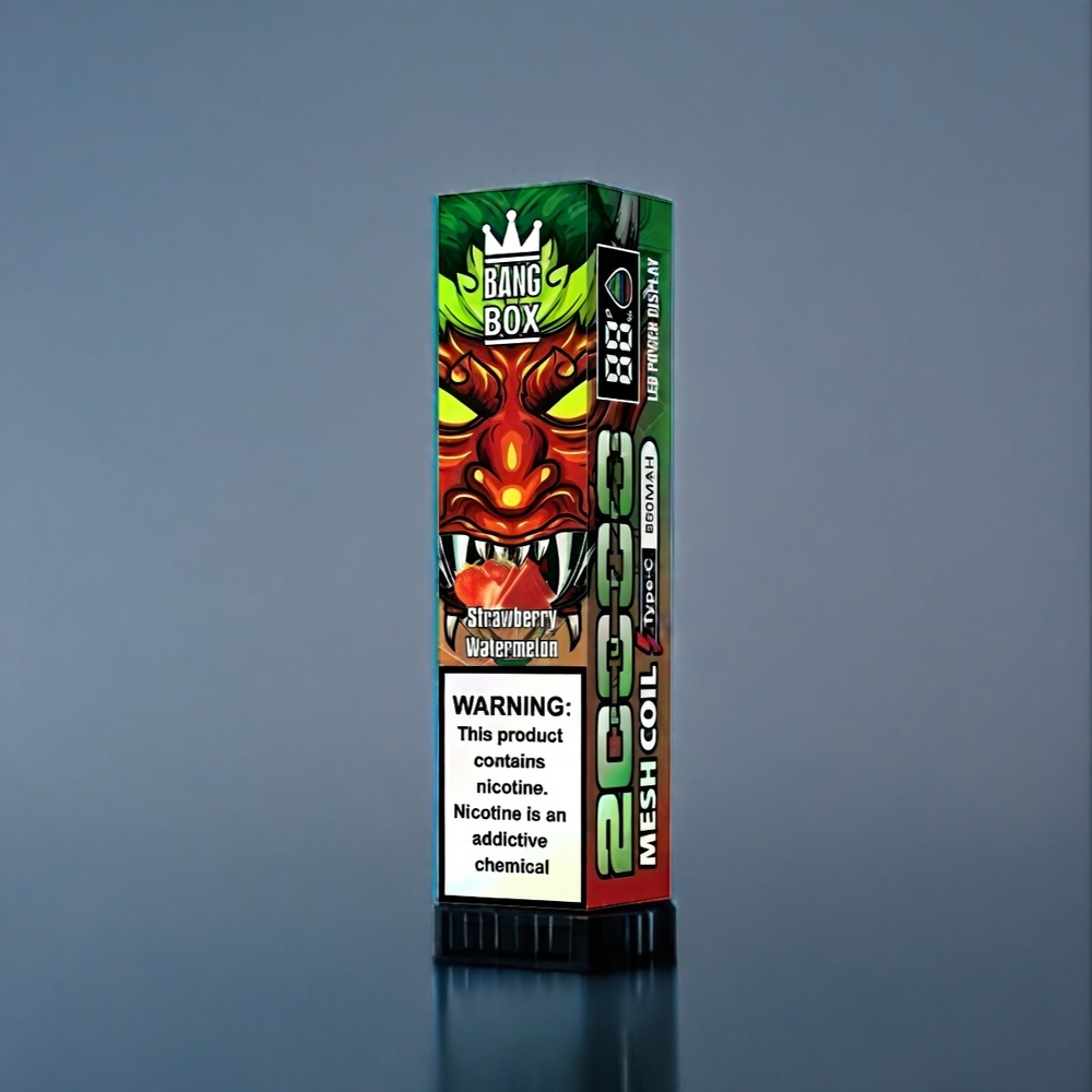 Bang Box 20000 Puffs Dansk Engros med Jordbær/Vandmelon, 35ml E-væske, 850mAh, Mesh spole