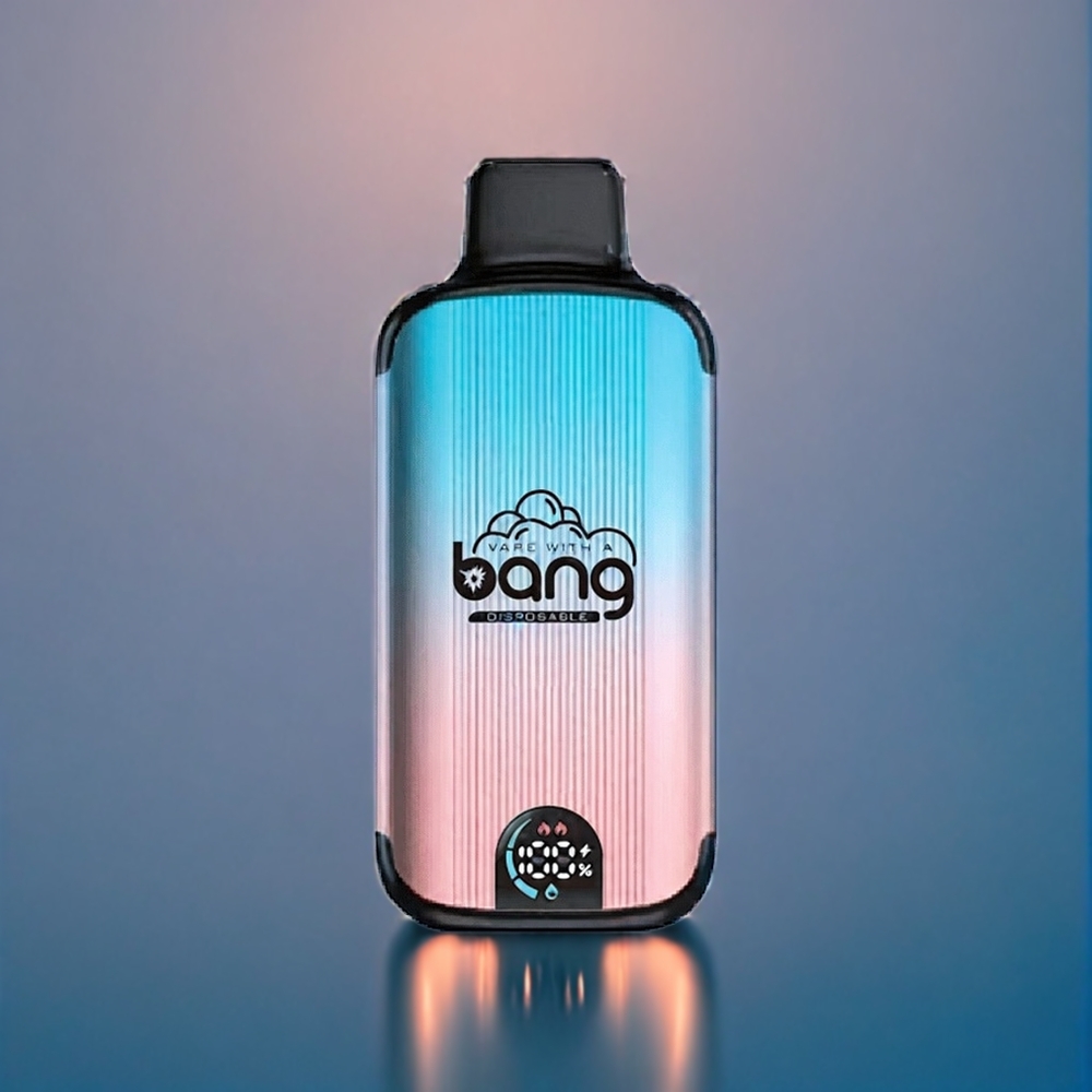 Bang 20000 Puffs Dansk Engros Engangs vape med Blåbær Hindbær, 13400 Battery og Type-C Opladning