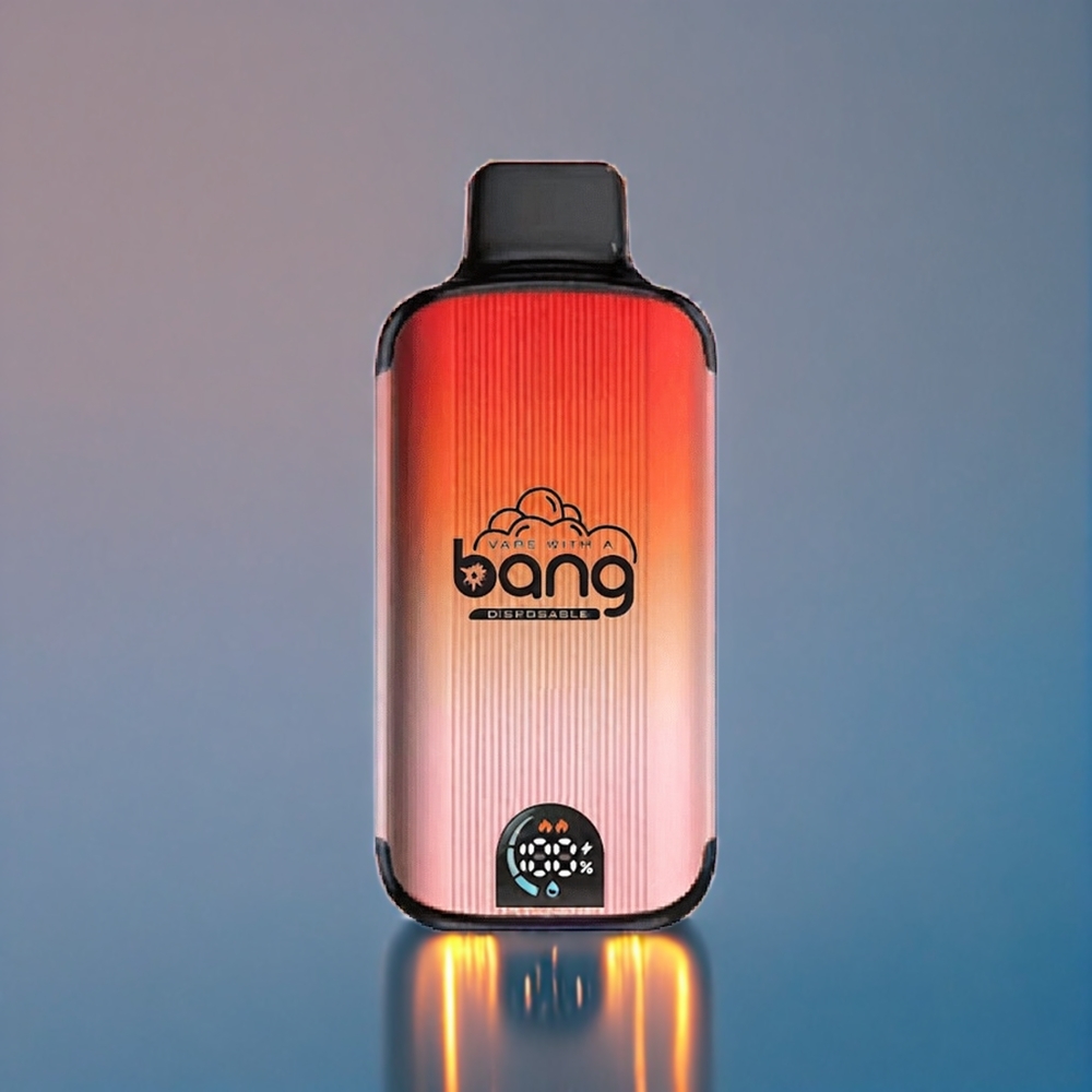 Bang 20000 Puffs Engangs Vape Dansk Engros med 13400 Battery, Type-C Opladning og Hindbær Vandmelon