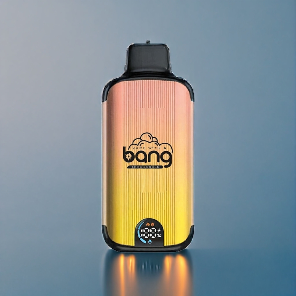 Bang 20000 Puffs Engangs vape Fersken Is med 13400 Batteri og Type-C Dansk Engros