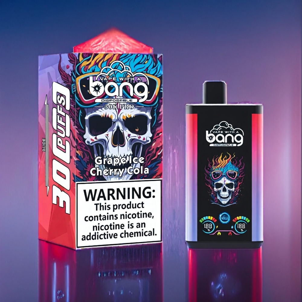 Bang 30K Pro 30000 Puffs Dansk Engros - Dual-Aroma System (Vind-Istid & Kirsebær Cola) - 36ml / 550mAh