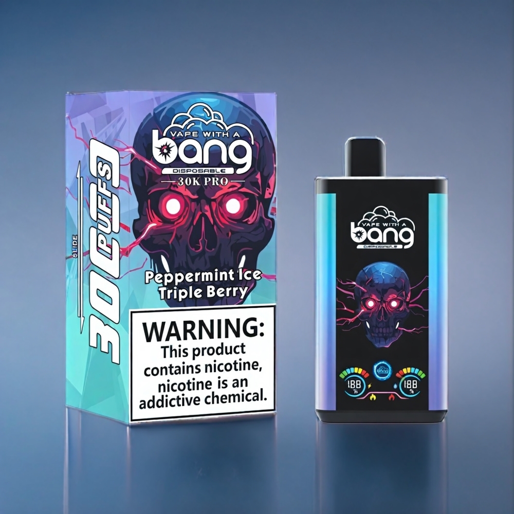 Bang 30K Pro 30000 Puffs Dansk engros - Pebermynte Is & Triple Bær - 36ml - 550mAh