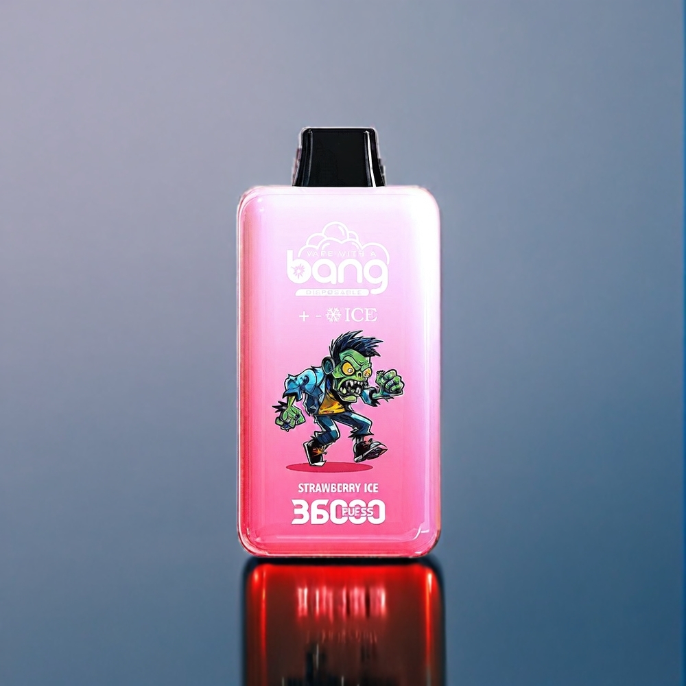 Bang 36000 Ice Level Engangsenhed Dansk engros - Jordbær Is - 36ml, 850 mAh, 5% Nikotin