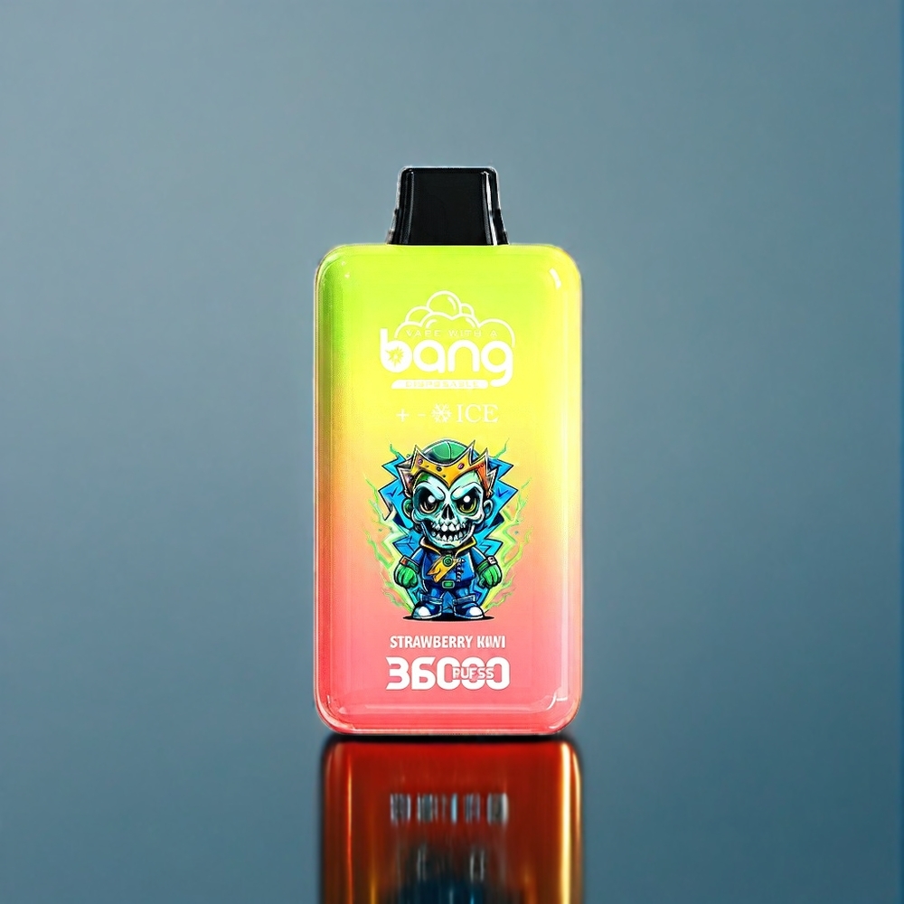 Bang 36000 Ice Level Engangsenhed Dansk engros - Jordbær Kiwi - 36ml - 36000 Puffs