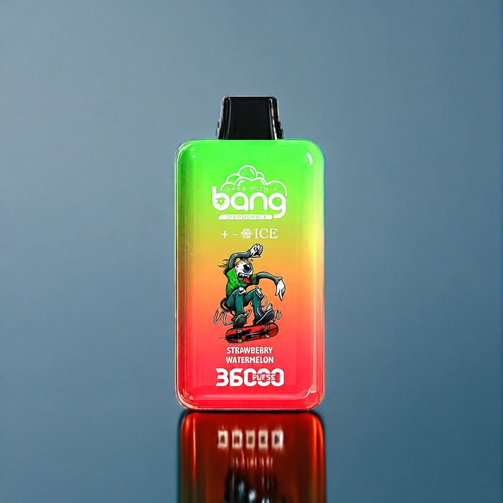 Bang 36000 Ice Level Engangsenhed Dansk engros Jordbær Vandmelon - 36000 Puffs, 36ml, 850 mAh