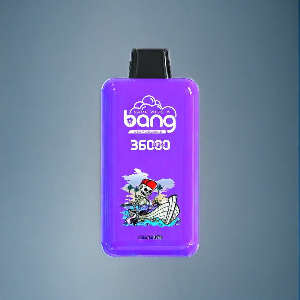 Bang 36000 Power Engangs vape Dansk Engros - 36ml E-væske, 36000 Puffs, 5% Nikotin - Grape Is