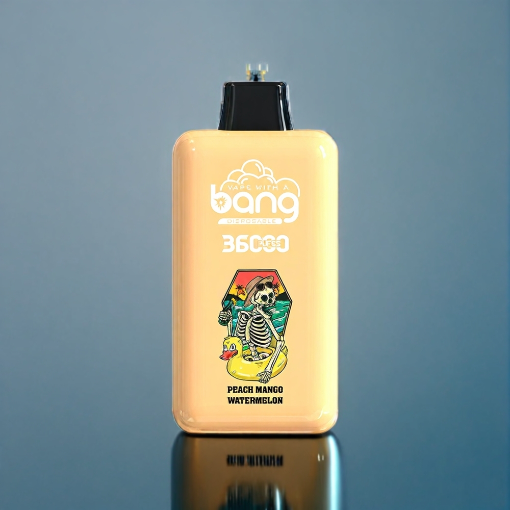 Bang 36000 Power Engangs vape Dansk Engros - Fersken Mango Vandmelon (0%/2%/3%/5% Nikotin, 850mAh, 36ml, 36000 Puf)