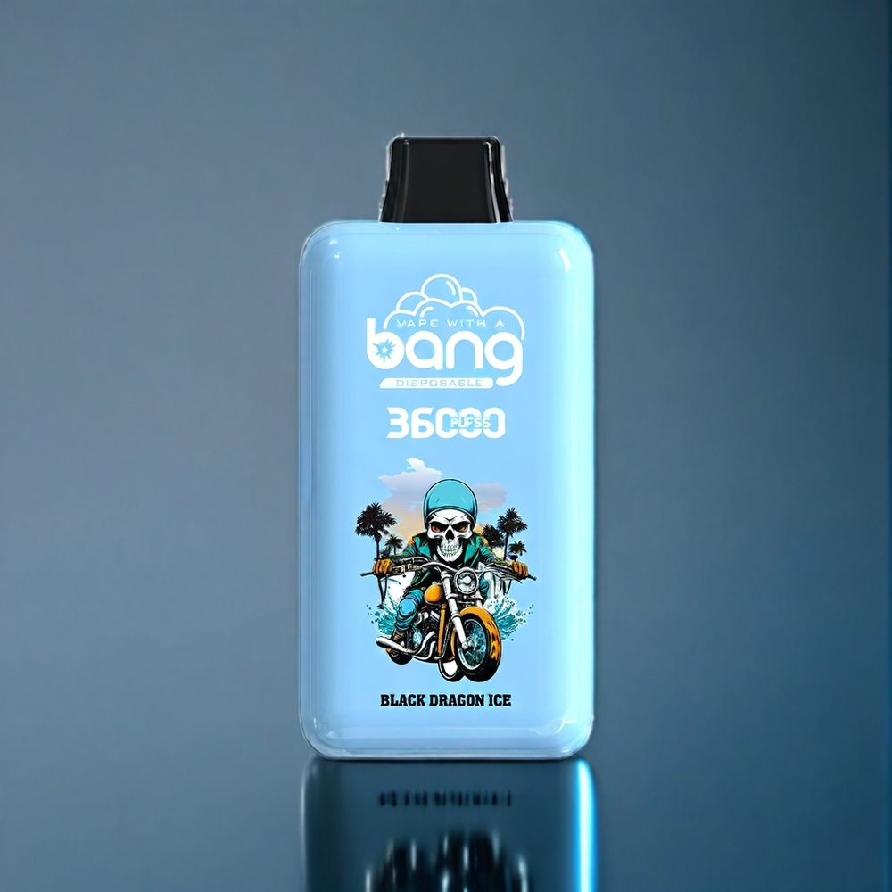 Bang 36000 Power Engangs vape Dansk Engros - Sort Drage Is (0%/2%/3%/5% Nikotin, 850mAh, 36ml)