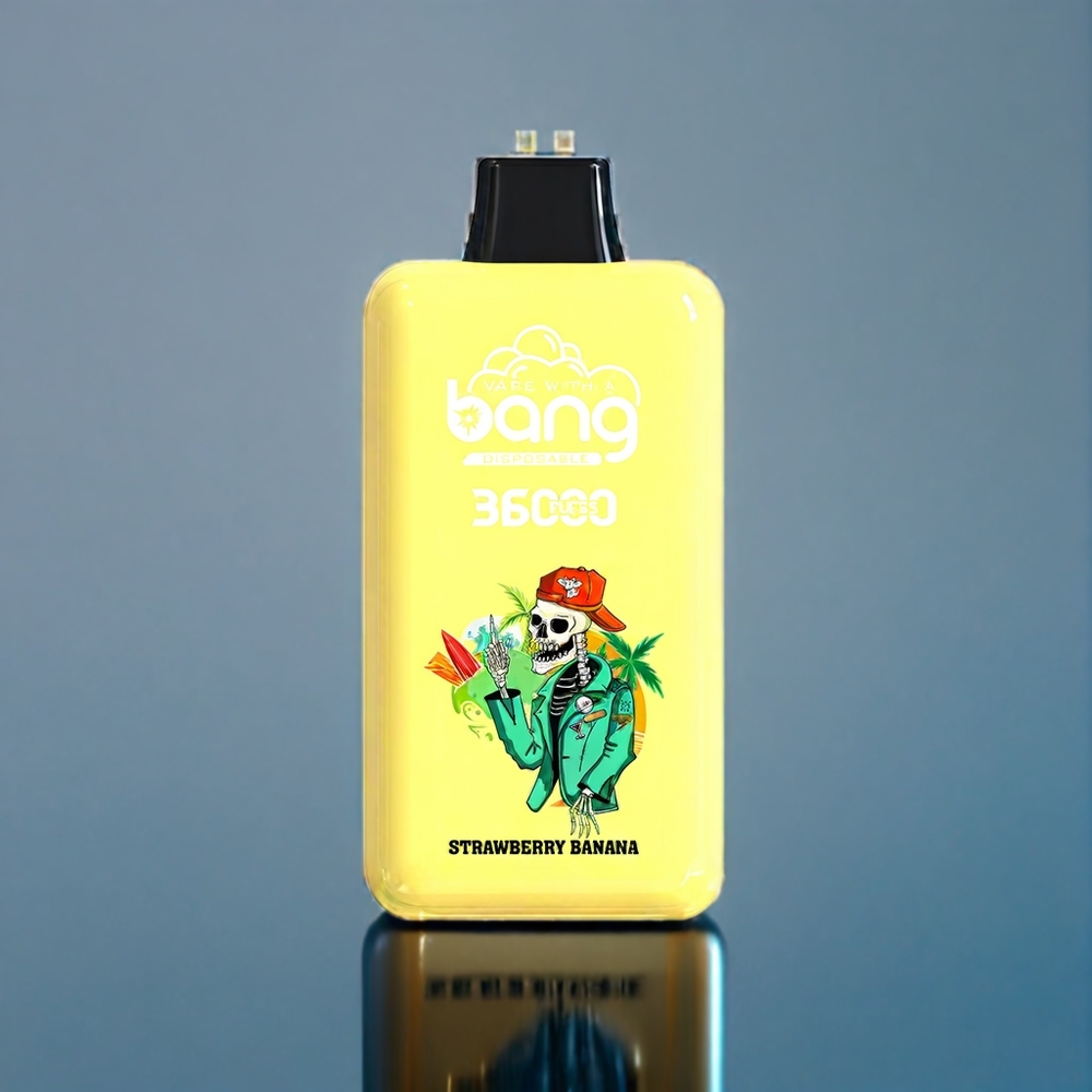 Bang 36000 Power Engangs vape Jordbær Banan Dansk Engros - 36ml, 36000 puff, 850mAh