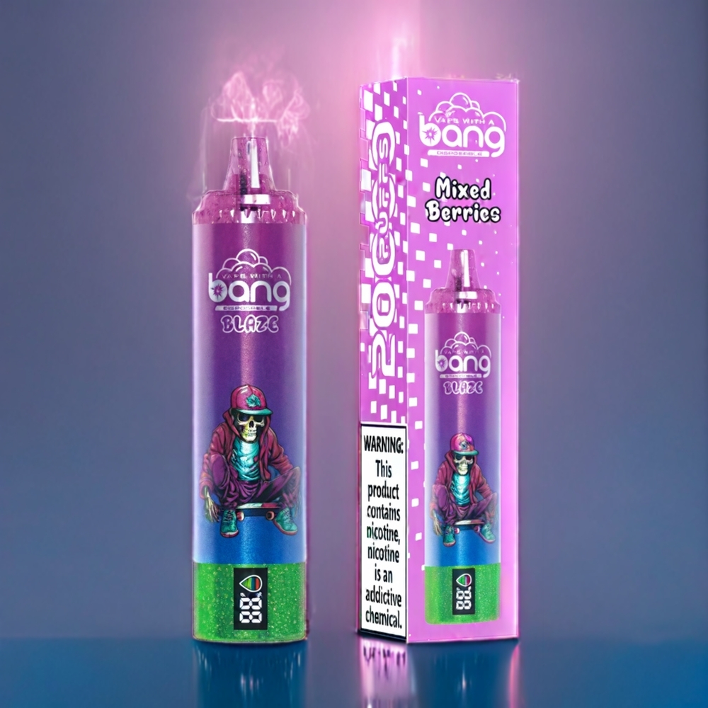 Bang Blaze Tornado 20000 Puffs Dansk Engros Engangs vape med Blandede Bær