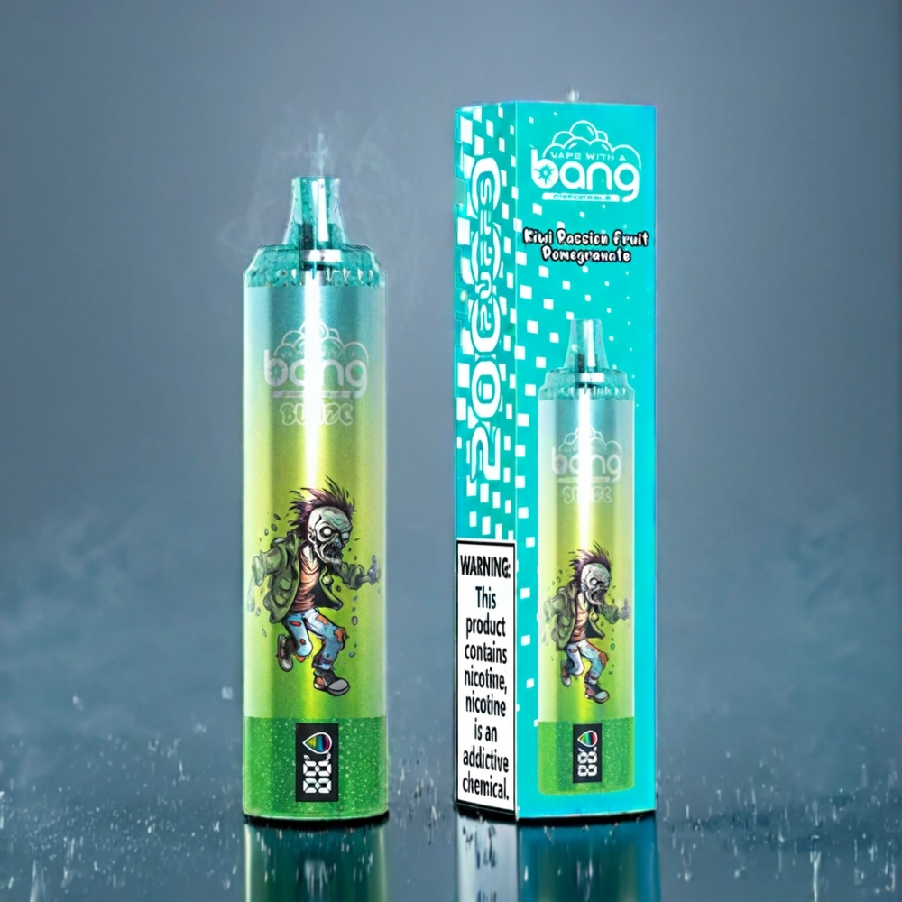 Bang Blaze Tornado 20000 Puffs Engangs Vape Dansk Engros med Type-C Opladning og Skræddersyet Luftflow - Kiwi Passionfrugt Guava