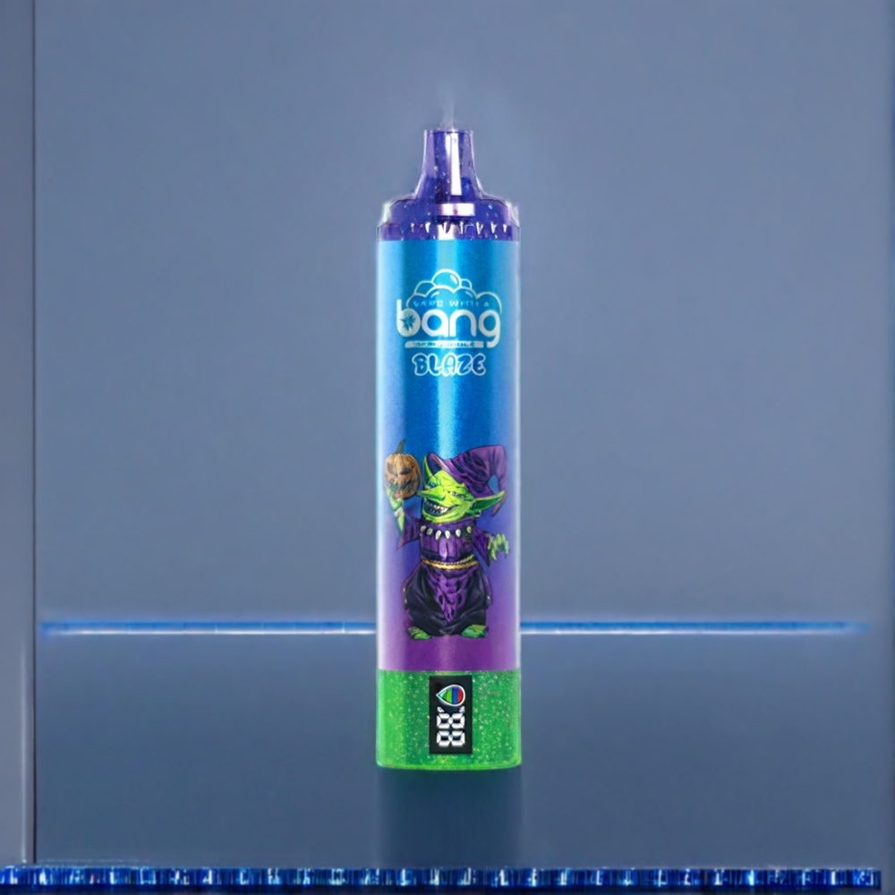 Bang Blaze Tornado 20000 Puffs Engangs Vape med Dansk engros - Type-C Opladning, Tilpasselig Luftflow, Blåbær Drue