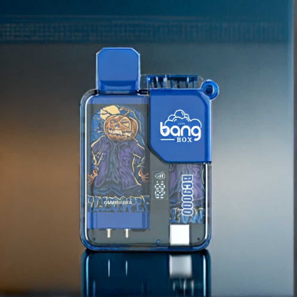 Bang Box 9000 Puffs Dansk engros med 14ml e-væske og Type-C opladning Gummy Bær