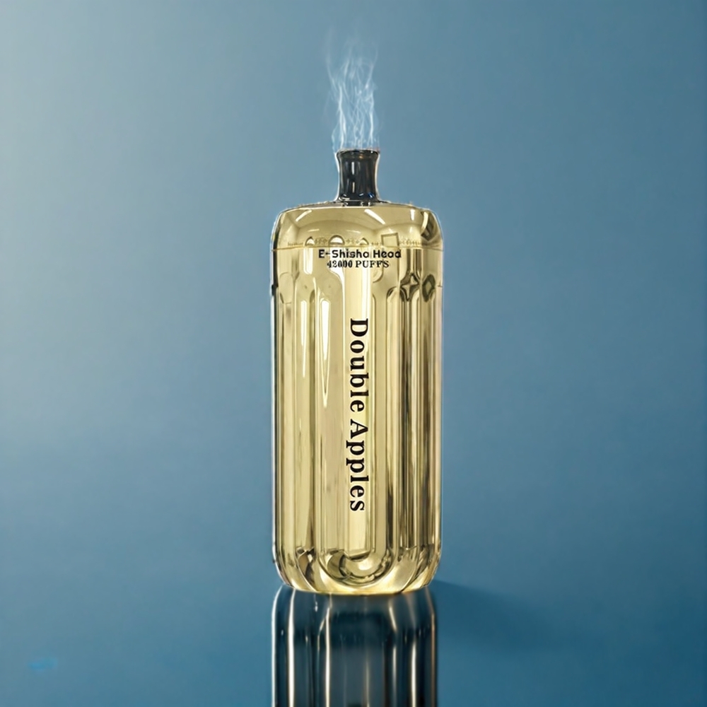 Bang E-Shisha Head 42000 Puffs Engangs Vape Dansk Engros - 30ml E-Væske, Type-C Opladning, Dobbelt Æble Smag