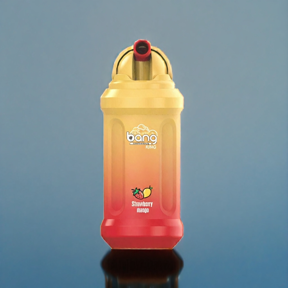Bang King 12000 Puffs Dansk Engros Engangs vape Jordbær Mango - 23ml E-væske, 650 mAh, Mesh spole 1.2 Ohm