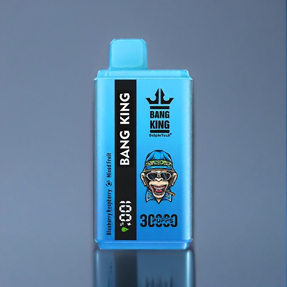 Bang King 30000 Puffs Dansk Engros Engangs vape Blåbær Hindbær Blandet Mouldy Frugt - 36ml, 550mAh, 1.2 Mesh Dual Coil