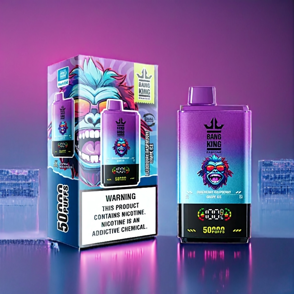 Bang King 50000 Dansk Engros Engangs vape Blåbær Hindbær Is