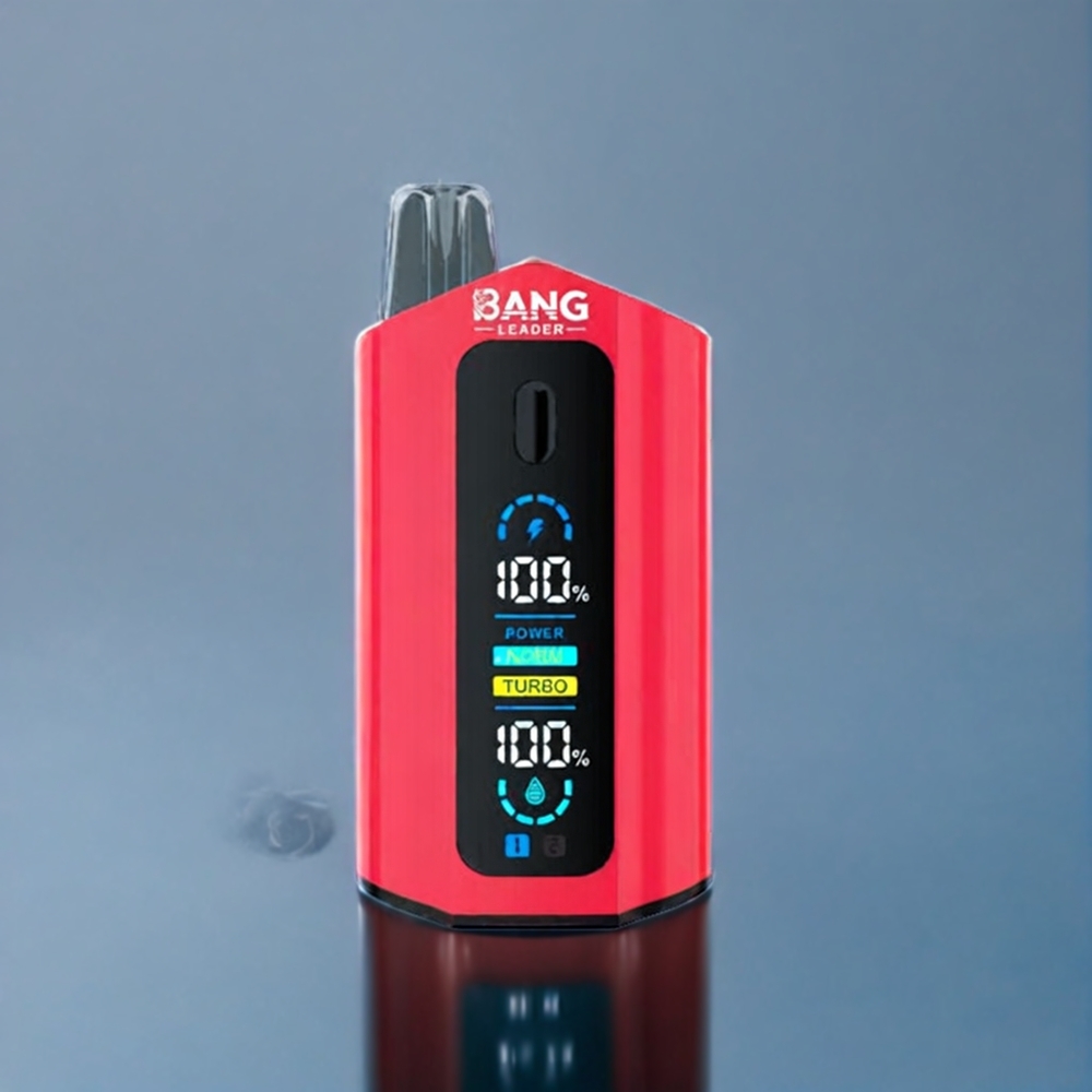 Bang Leader 50000 Puffs Dansk Engros Engangs vape med Jordbær Hindbær Kirsebær Is Kirsebær