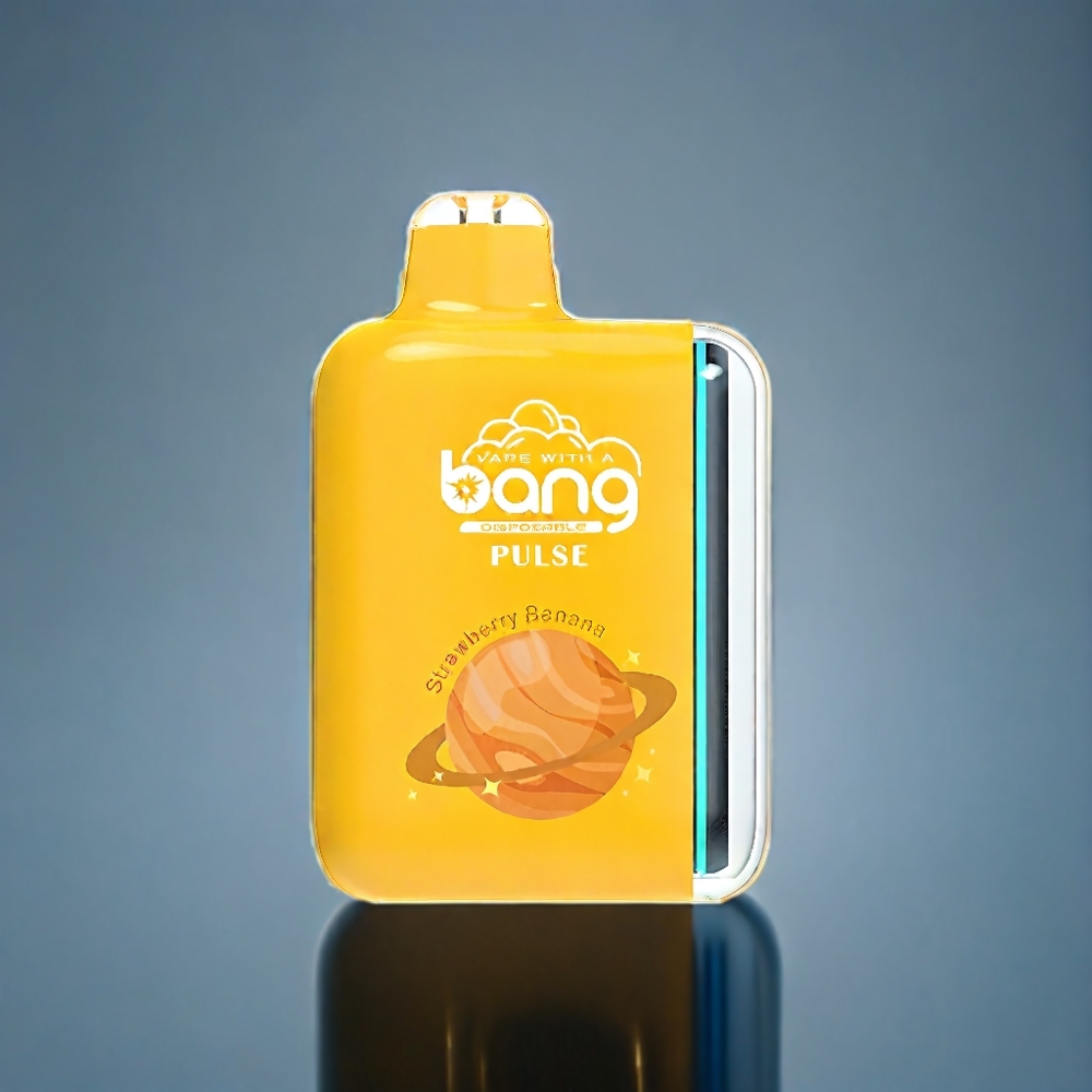 Bang Pulse 18000 Puffs Engangs Vape Dansk Engros - Type-C opladning, 650mAh, Jordbær Banan