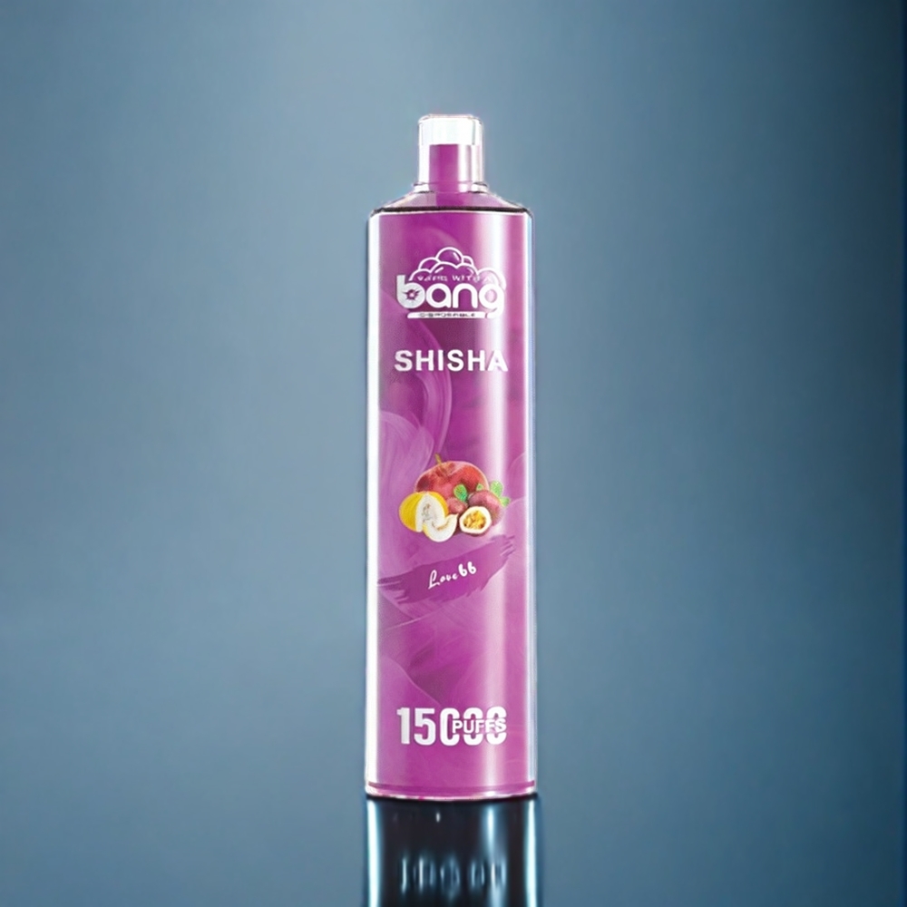 Bang Shisha 15000 Puffs Engangs Vape Dansk Engros - 23ml E-væske, Type-C Opladning, 600mAh Batteri, 0-5% Nikotin