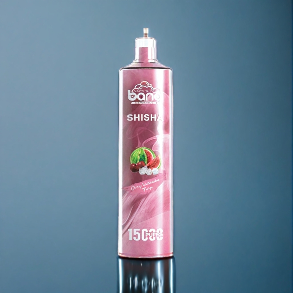 Bang Shisha 15000 Puffs Engangs vape Kirsebær Vandmelon Dansk engros med 23ml E-væske og Type-C Opladning